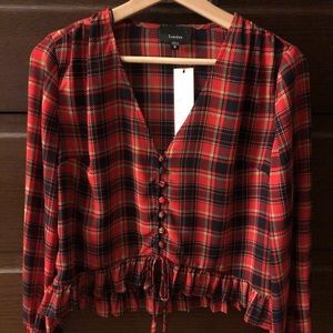 Plaid Blouse